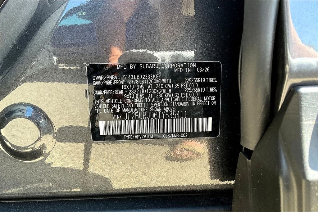 New 2026 MAGNETITE GRAY METALLIC Subaru Touring XT image 8