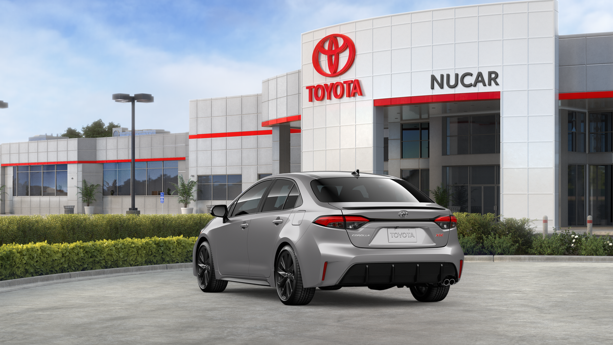 New 2026 Classic Silver Metallic with Midnight Black Metallic roof Toyota XSE image 7