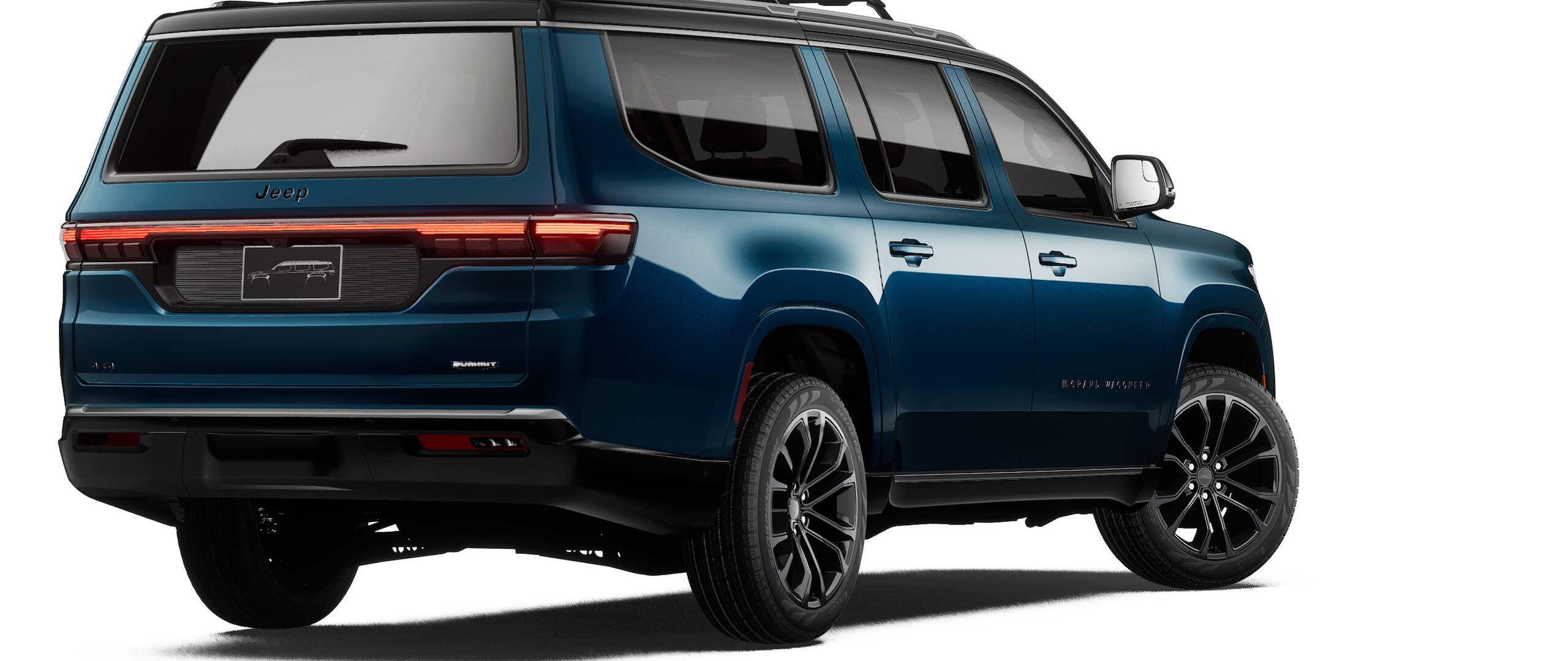 New 2027 Fathom Blue Pearl-Coat Paint Jeep Grand Wagoneer image 2