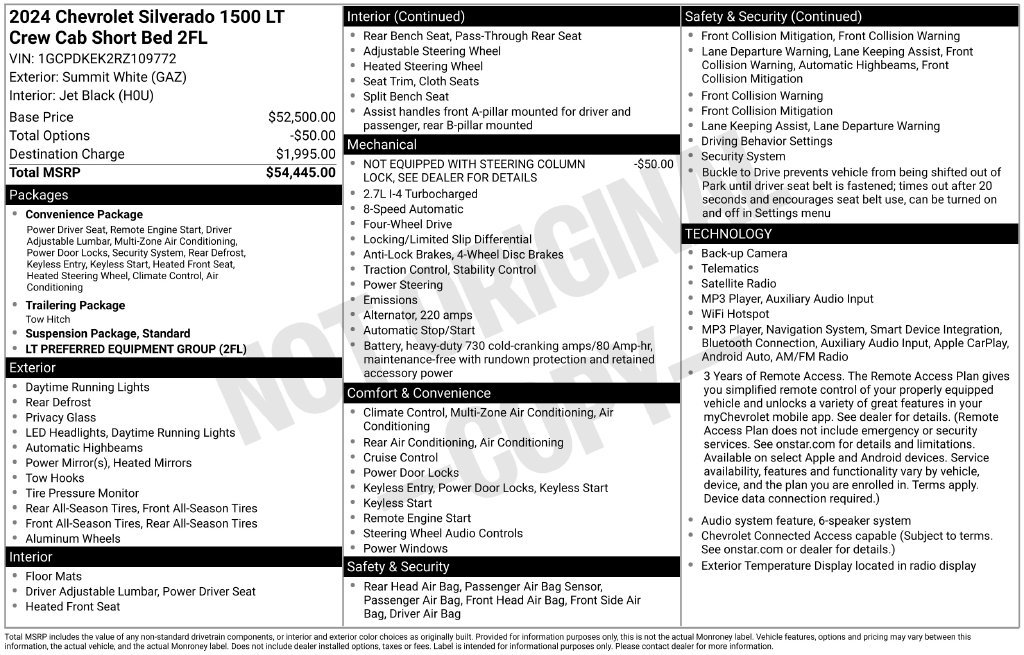 Used 2024 White Chevrolet LT image 23
