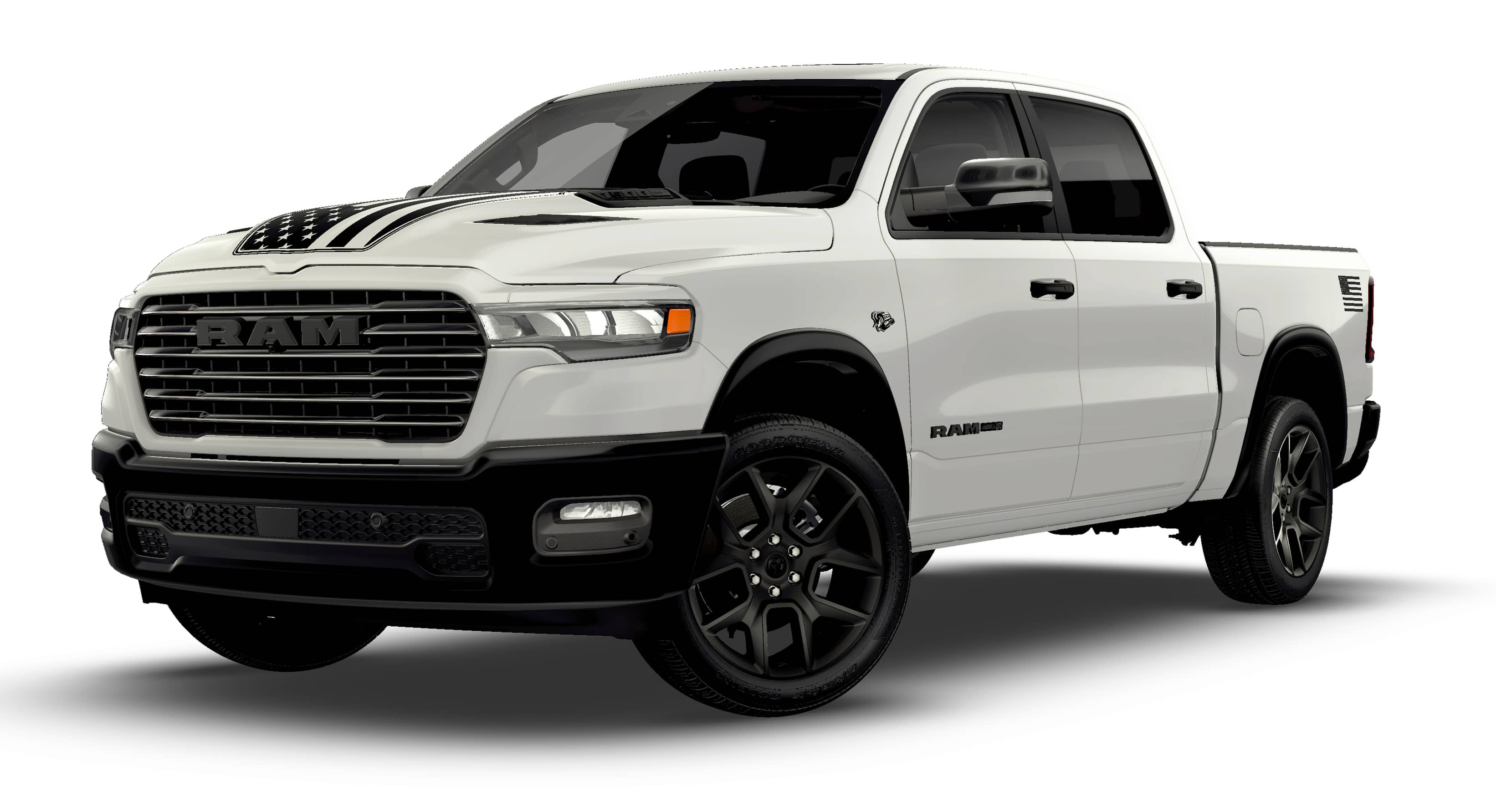 New 2026 Bright White Clear-Coat Exterior Paint RAM LARAMIE image 1