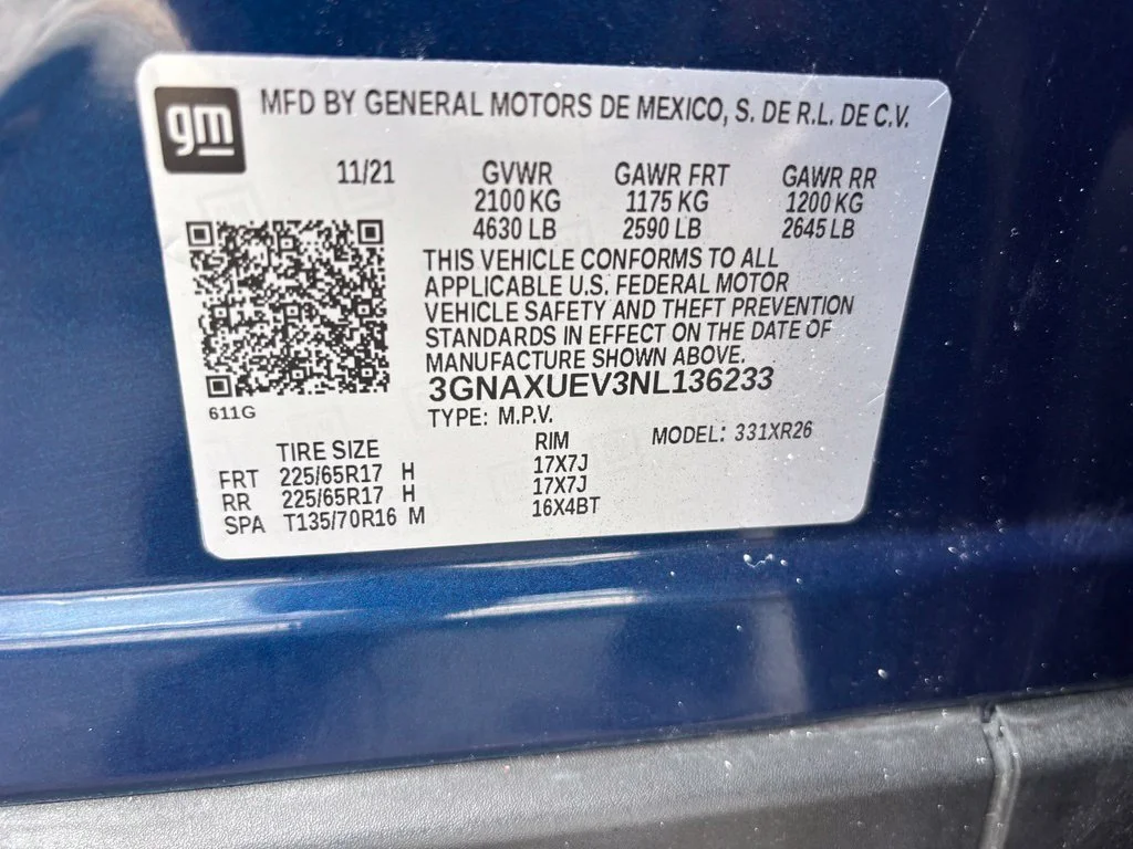 Used 2022 Blue Chevrolet LT image 20