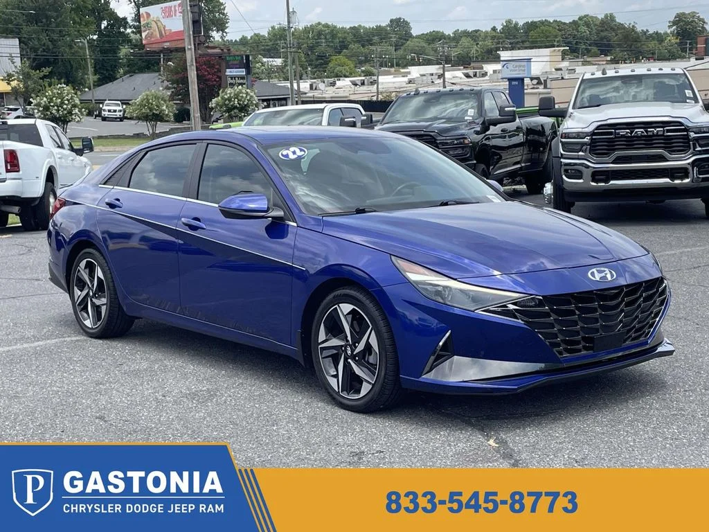 Used 2022 Blue Hyundai Limited image 1