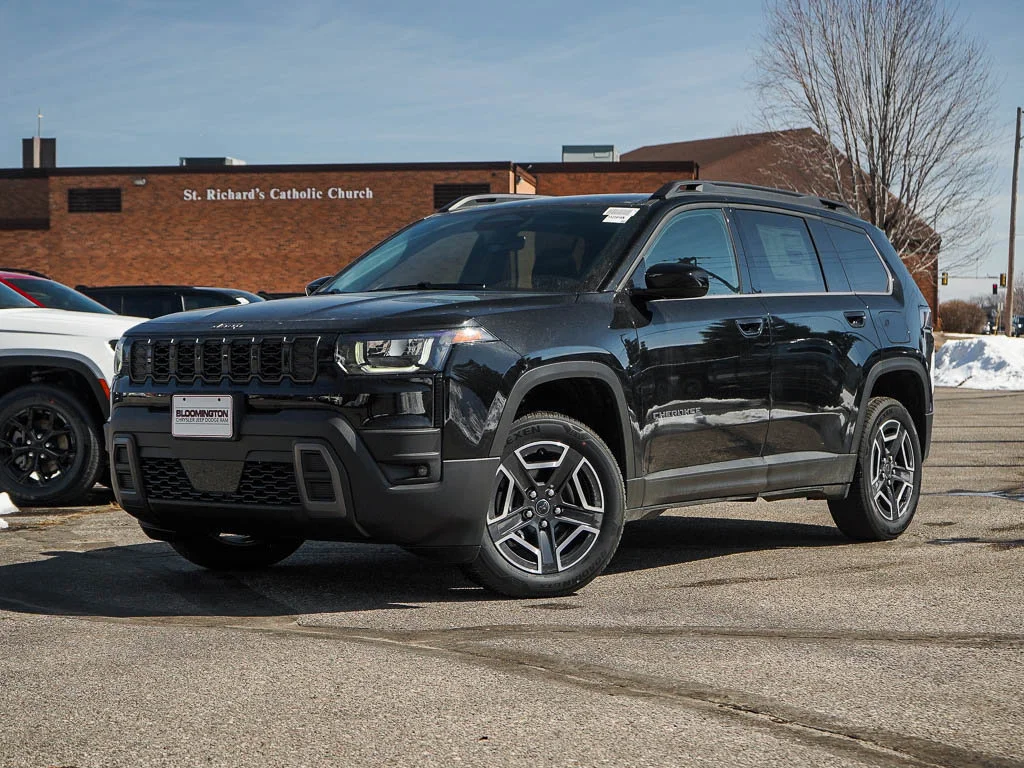 New 2026 Diamond Black Crystal Pearlcoat Jeep Laredo image 1