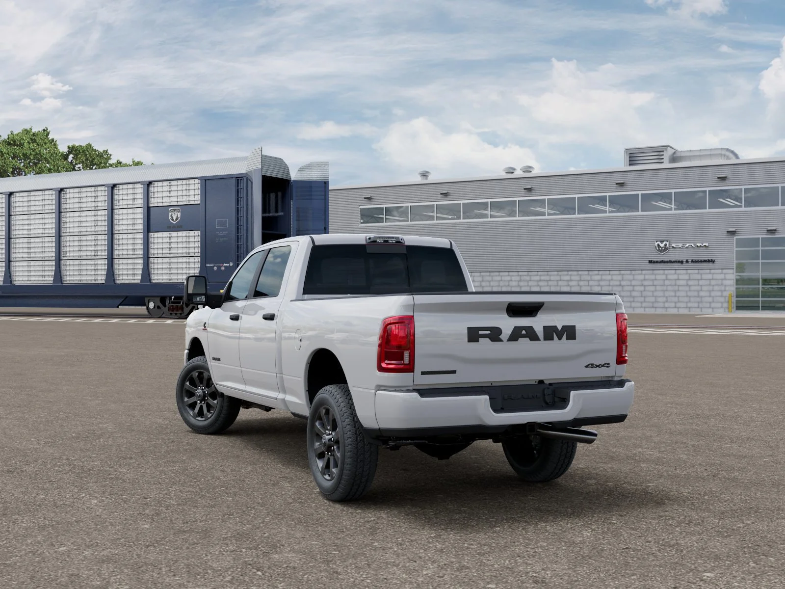 New 2026 Bright White Clear-Coat Exterior Paint RAM Big Horn image 2