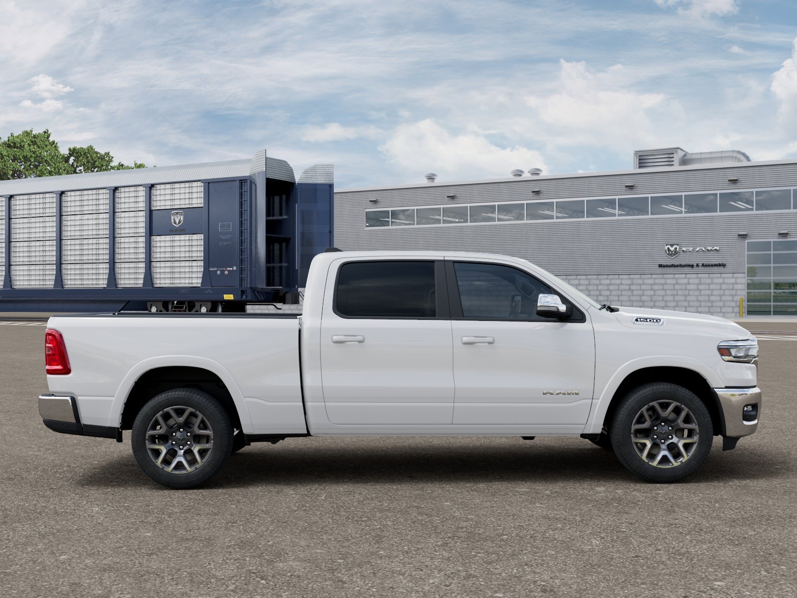 New 2027 Bright White Clear-Coat Exterior Paint RAM LARAMIE image 12