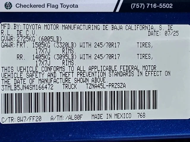 Used 2025 Blue Crush Metallic Toyota  image 28