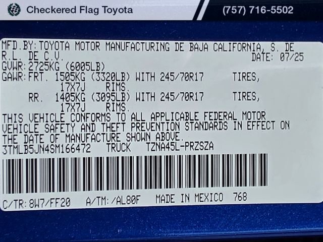 Certified Used 2025 Blue Crush Metallic Toyota  image 28