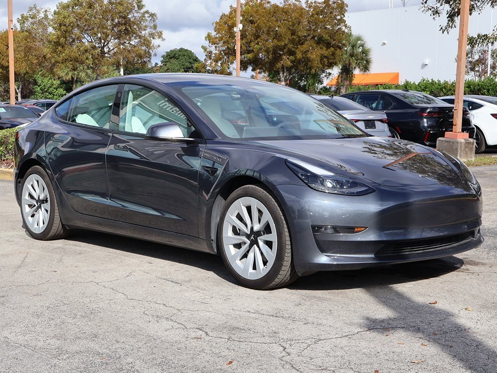 Used 2023 Tesla Model 3 Base with VIN 5YJ3E1EA6PF683873 for sale in Miami, FL