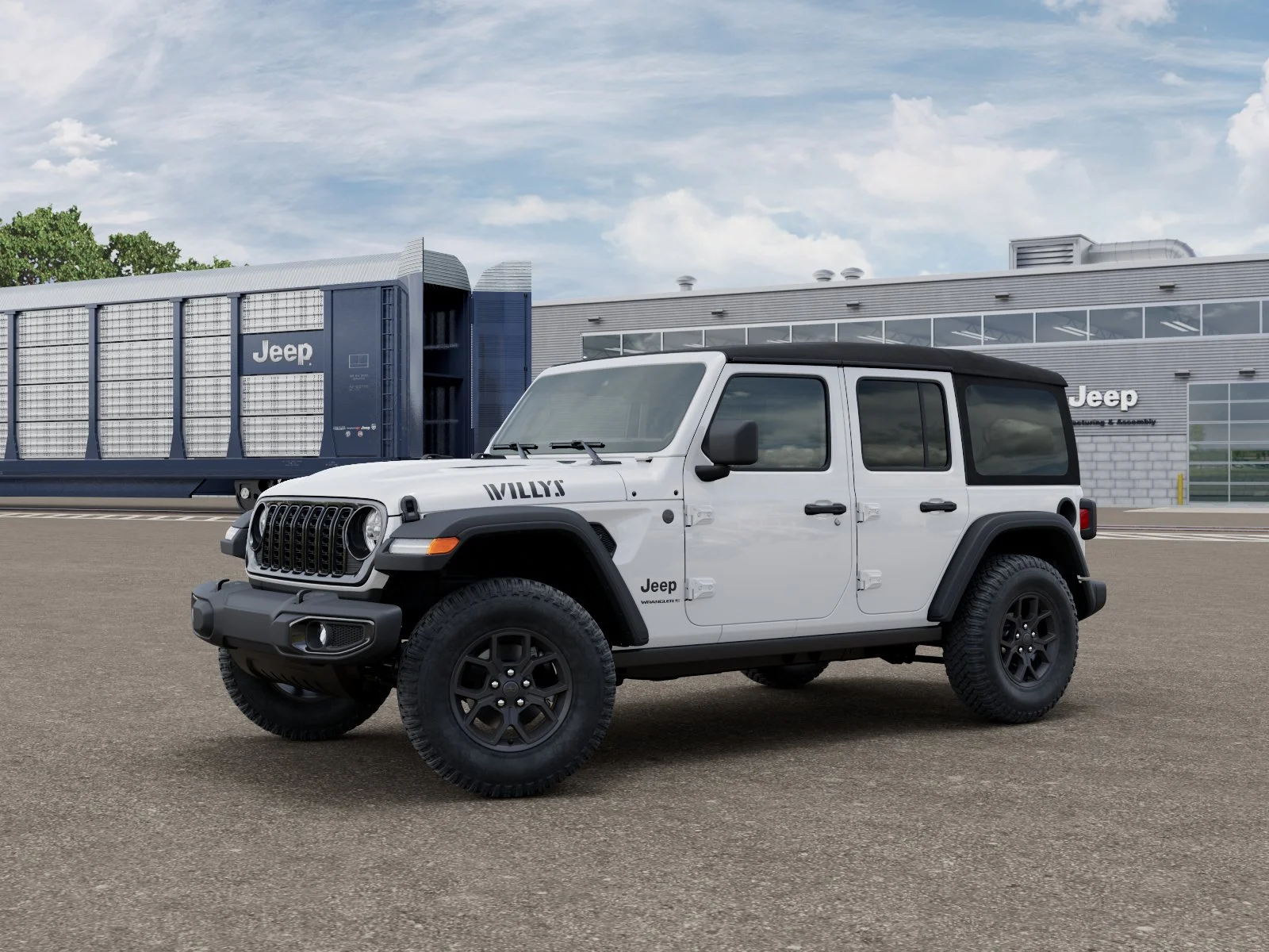 New 2027 Bright White Clearcoat Jeep Willys image 1