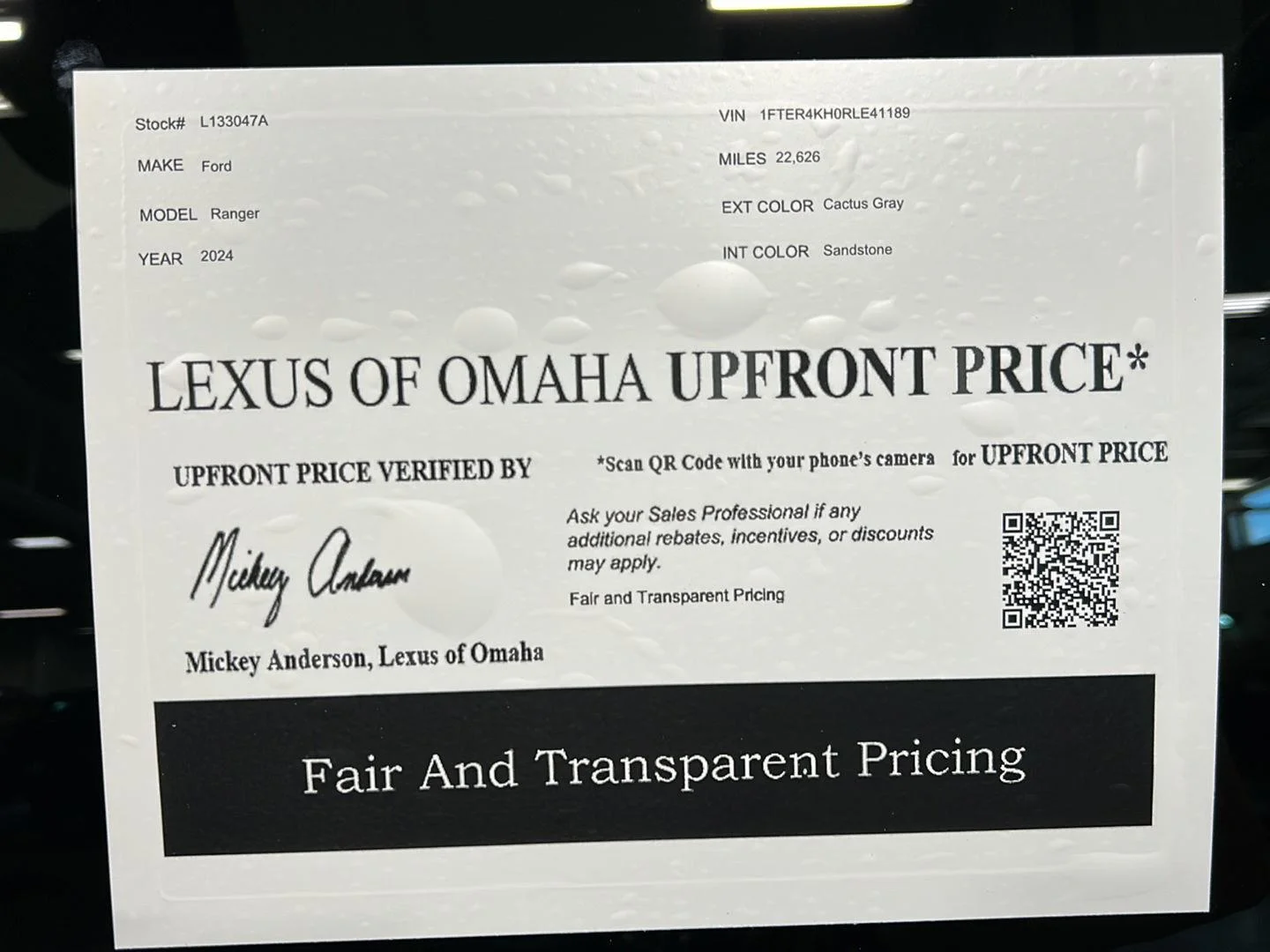 Used 2024 Cactus Gray Ford LARIAT image 19