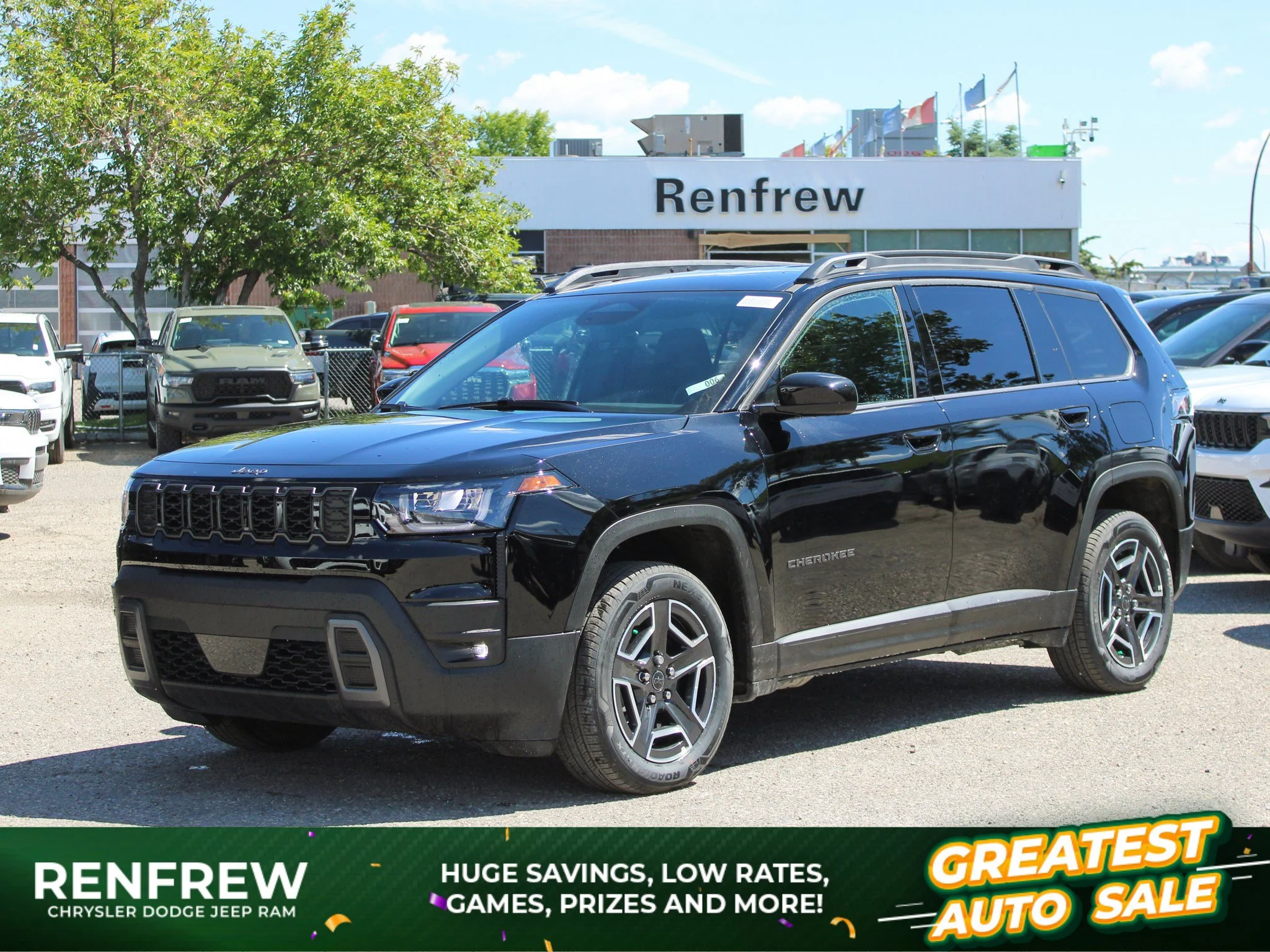 New 2026 Black Jeep Laredo * 4x4 Hybrid, Remote Start, Heated Seats, Blind-Spot/Cross-Path Detection image 1