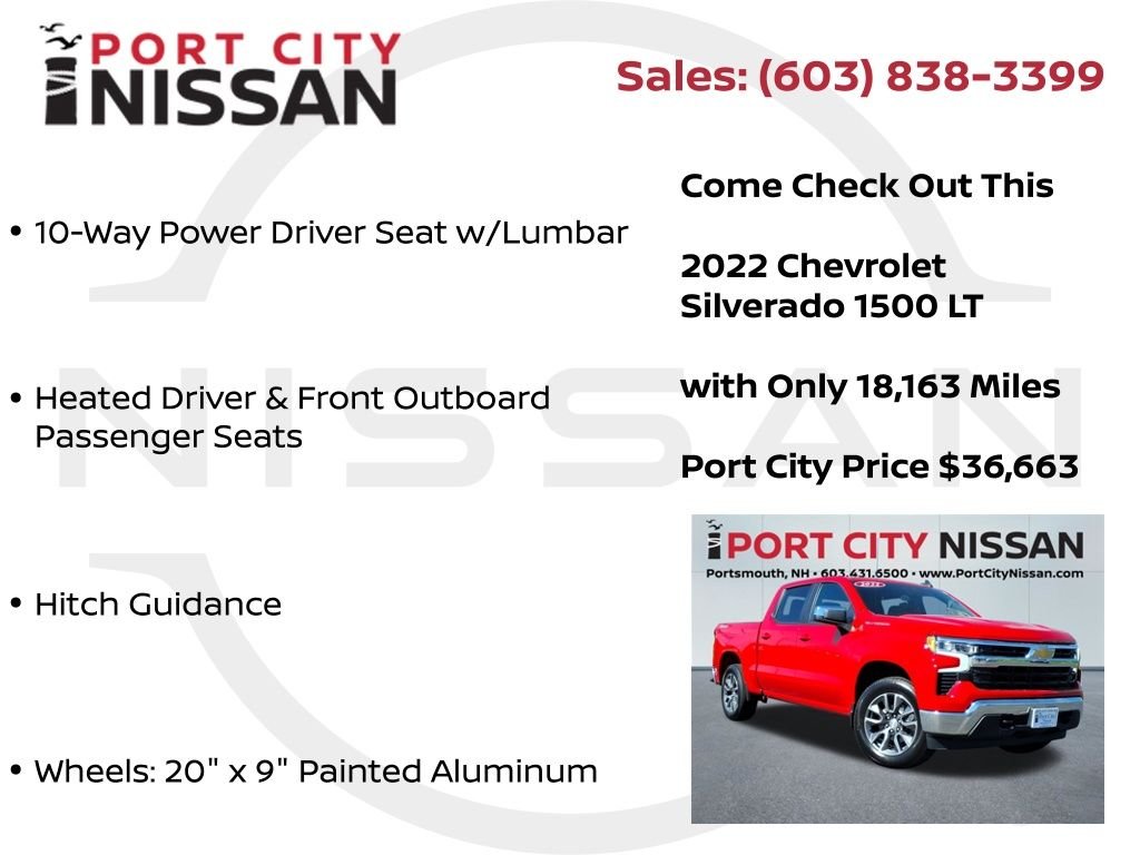 Used 2022 Red Hot Chevrolet LT all star edition w/20" wheels image 33