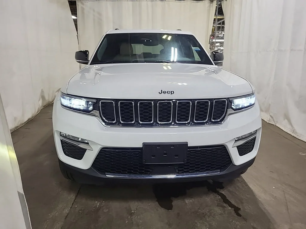 Used 2023 Bright White Clearcoat Jeep Limited image 2