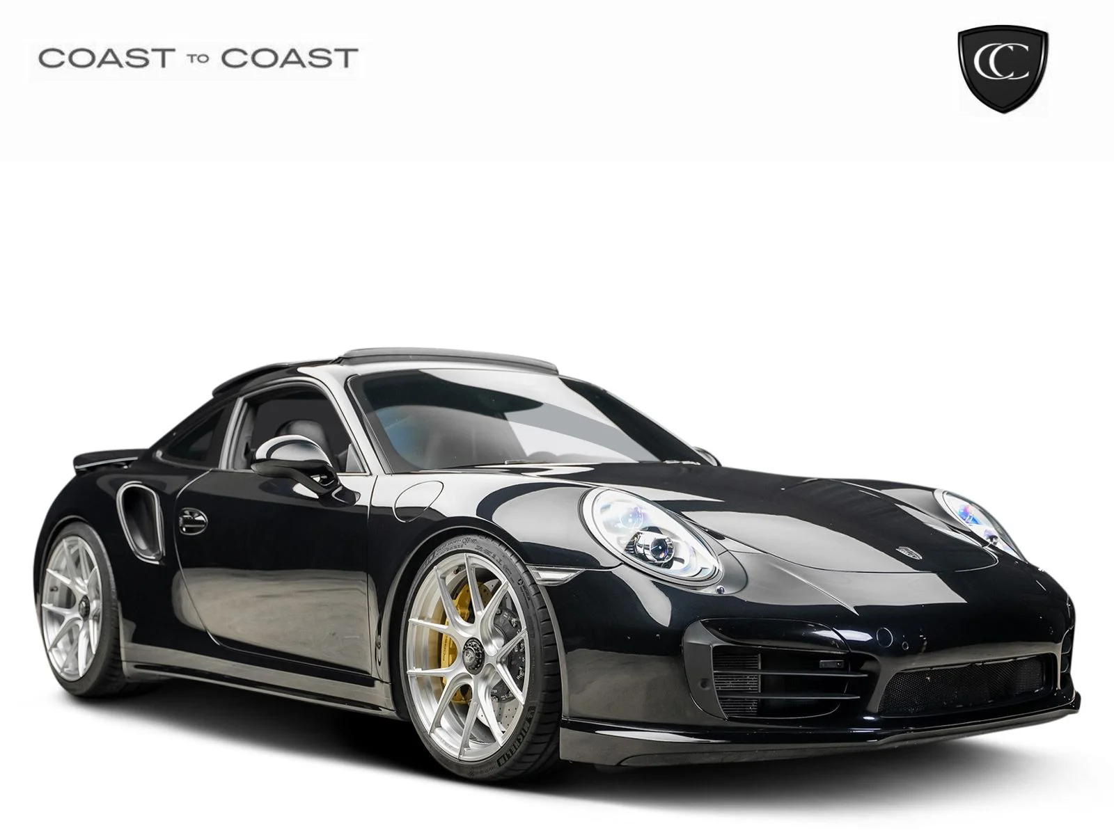 Used 2015 Black Porsche Turbo S image 1