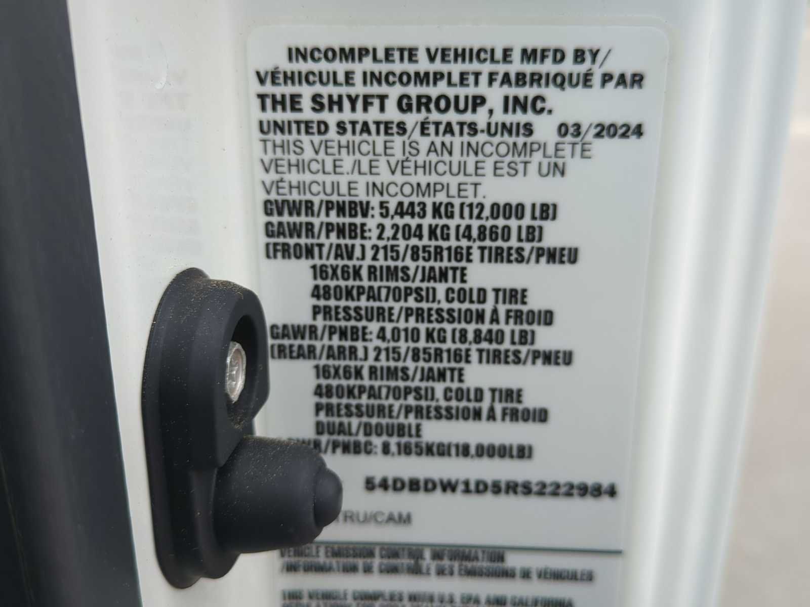 New 2024 Arc White Chevrolet 2WD Reg Cab 132.5" image 22