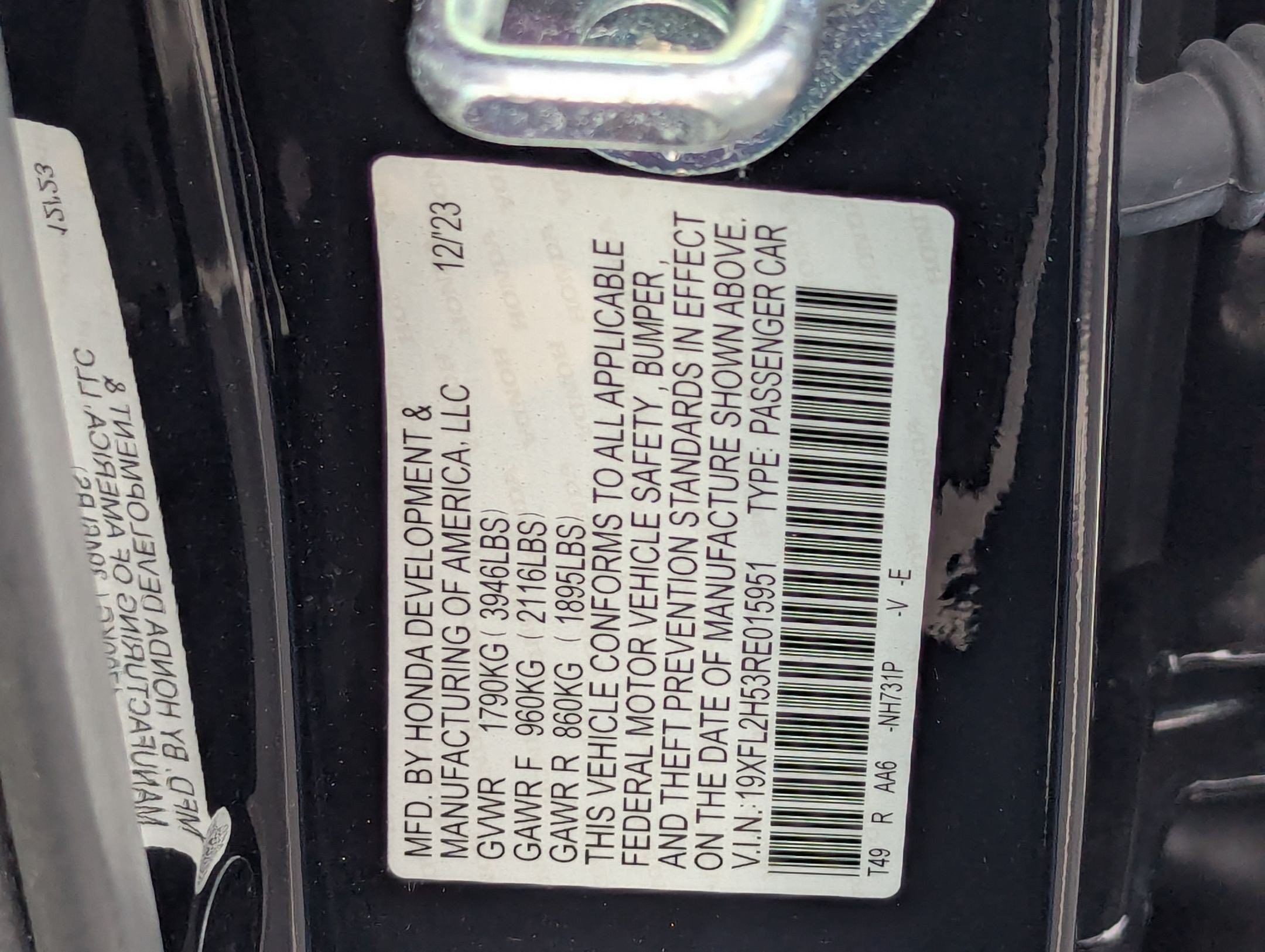 Certified Used 2024 Crystal Black Pearl Honda LX image 64
