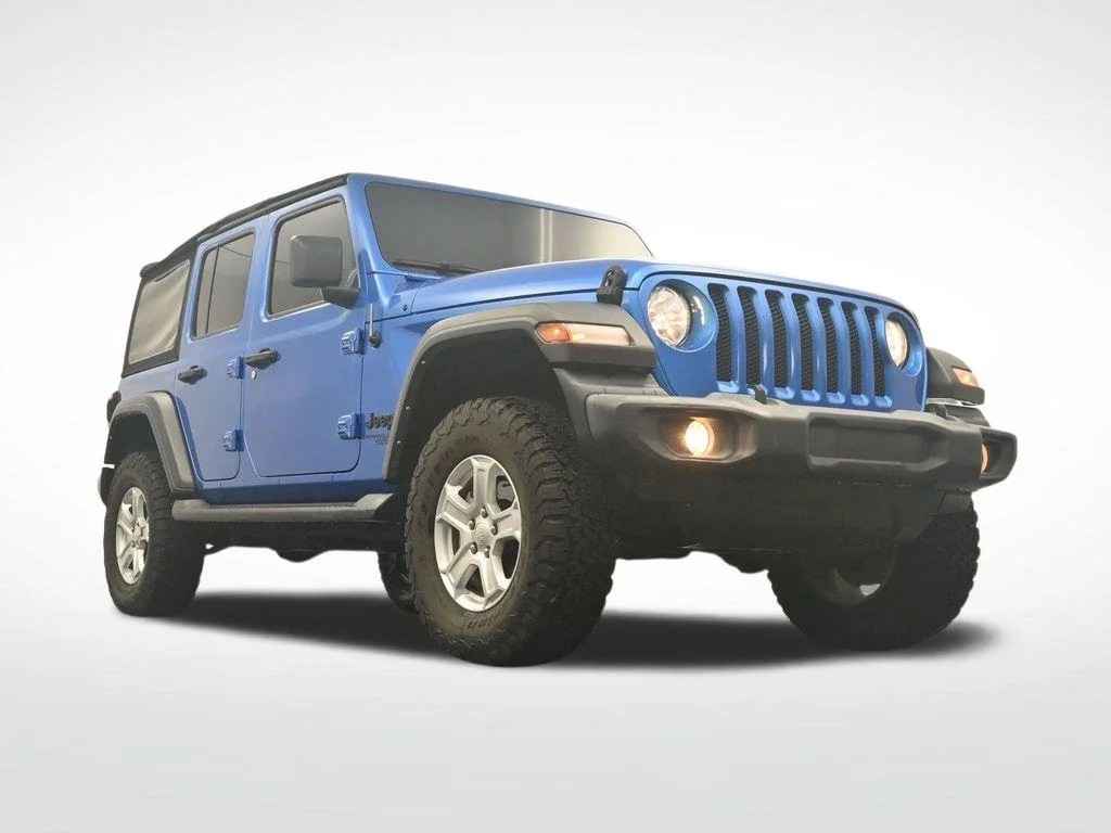 Used 2021 Blue Jeep Unlimited Sport S image 32