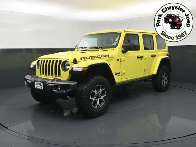 Certified 2023 Jeep Wrangler 4-Door Rubicon with VIN 1C4HJXFG1PW600725 for sale in Burnsville, Minnesota