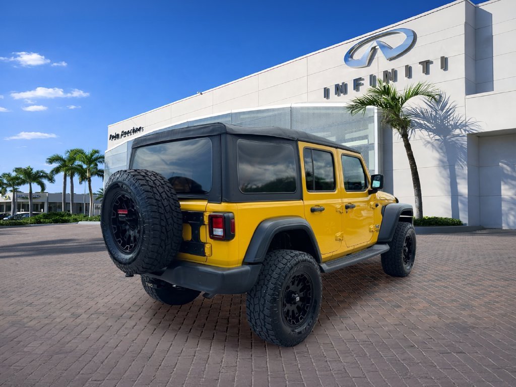 Used 2018 Yellow Jeep Unlimited Sport S image 7