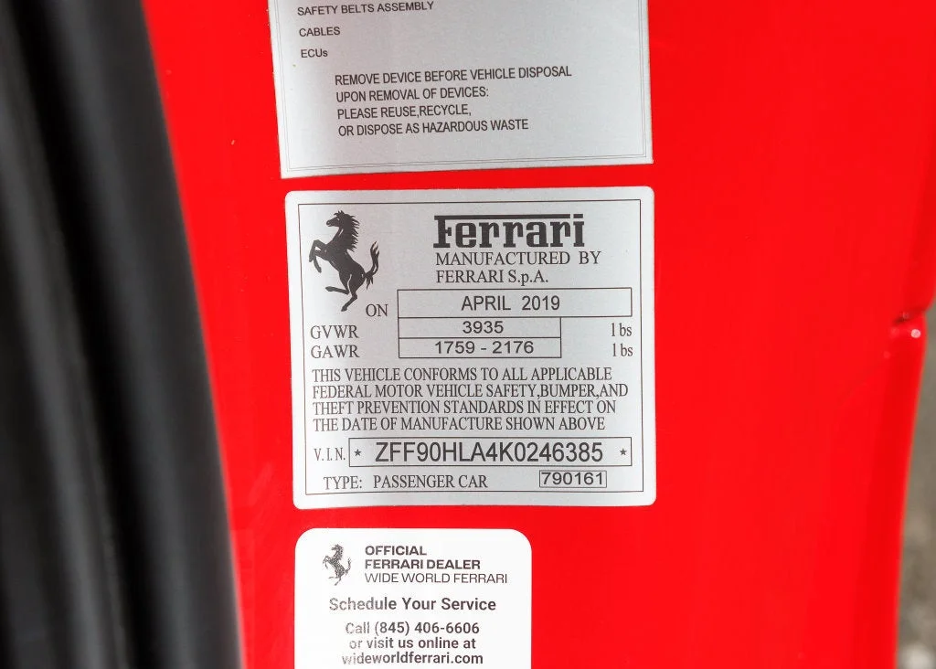 Certified Used 2019 Rosso Corsa Ferrari Base image 45