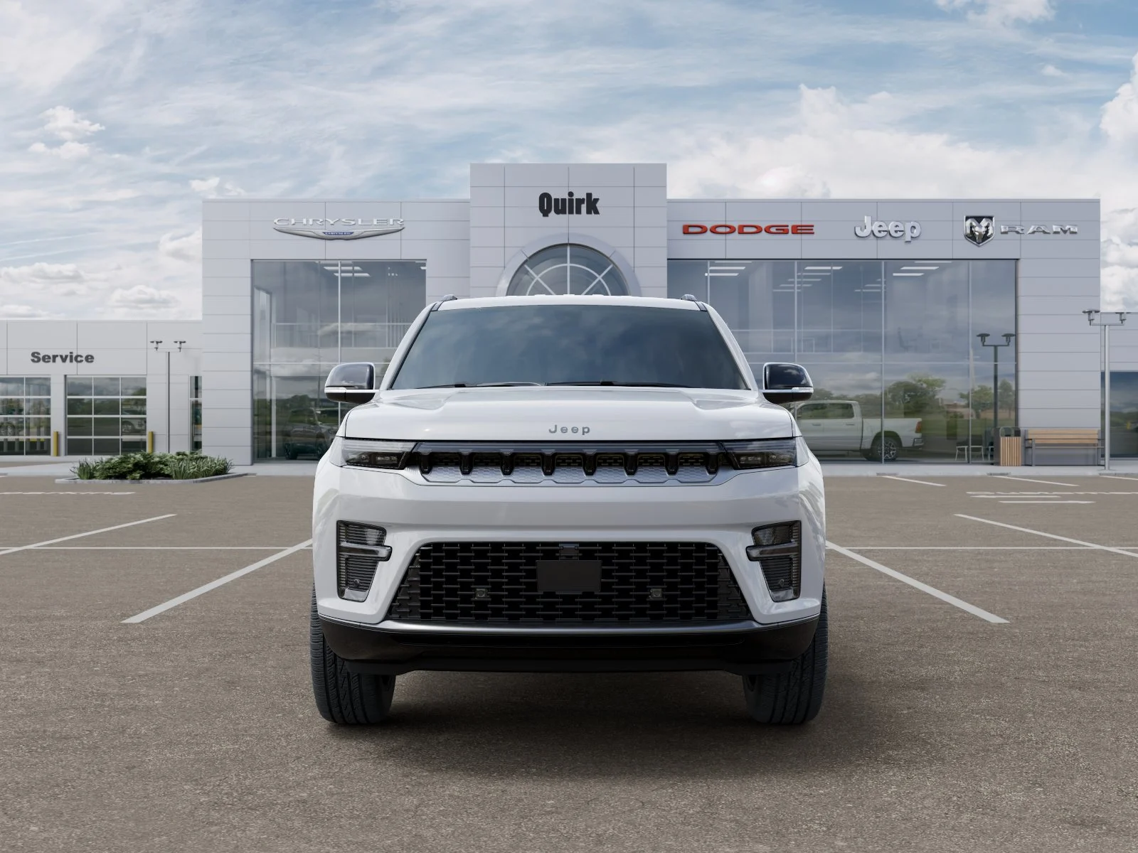 New 2026 Bright White Clear-Coat Exterior Paint Jeep BASE image 32