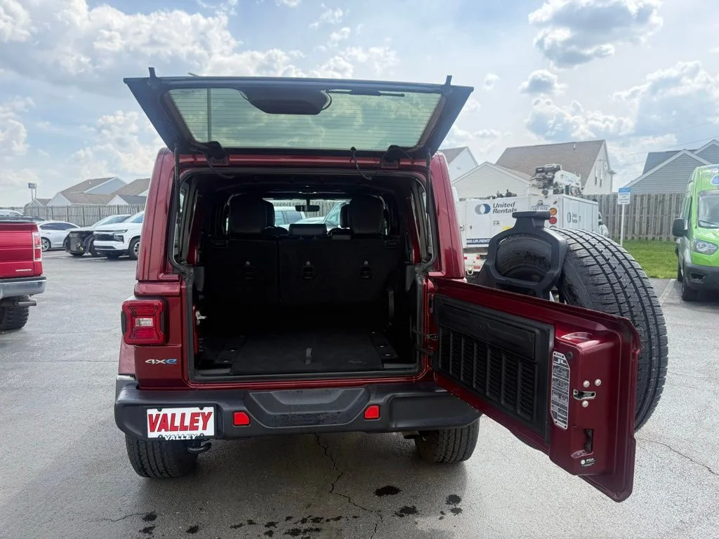 Certified Used 2021 Red Jeep Unlimited Sahara 4xe image 52