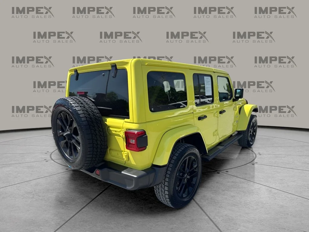 Used 2024 Yellow Jeep Sahara 4xe image 5
