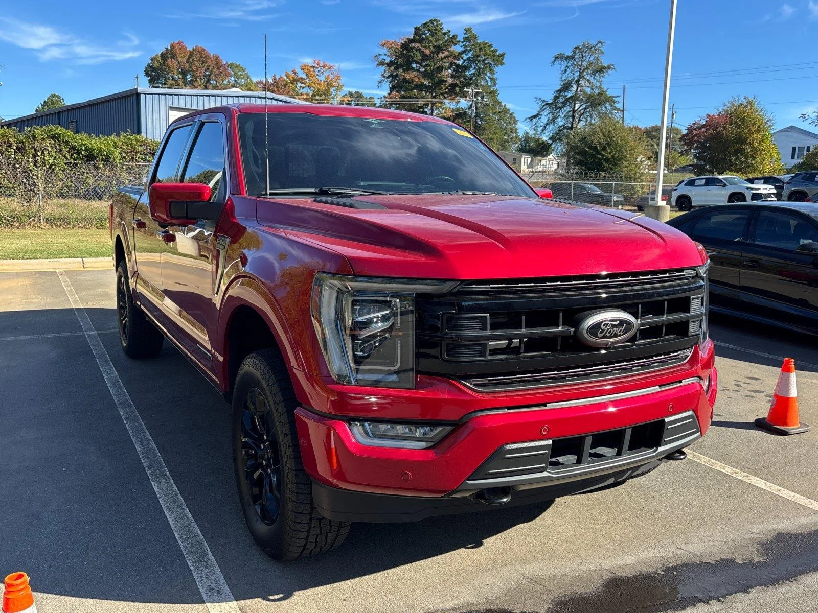 Used 2023 Rapid Red Metallic Tinted Clearcoat Ford Platinum image 8
