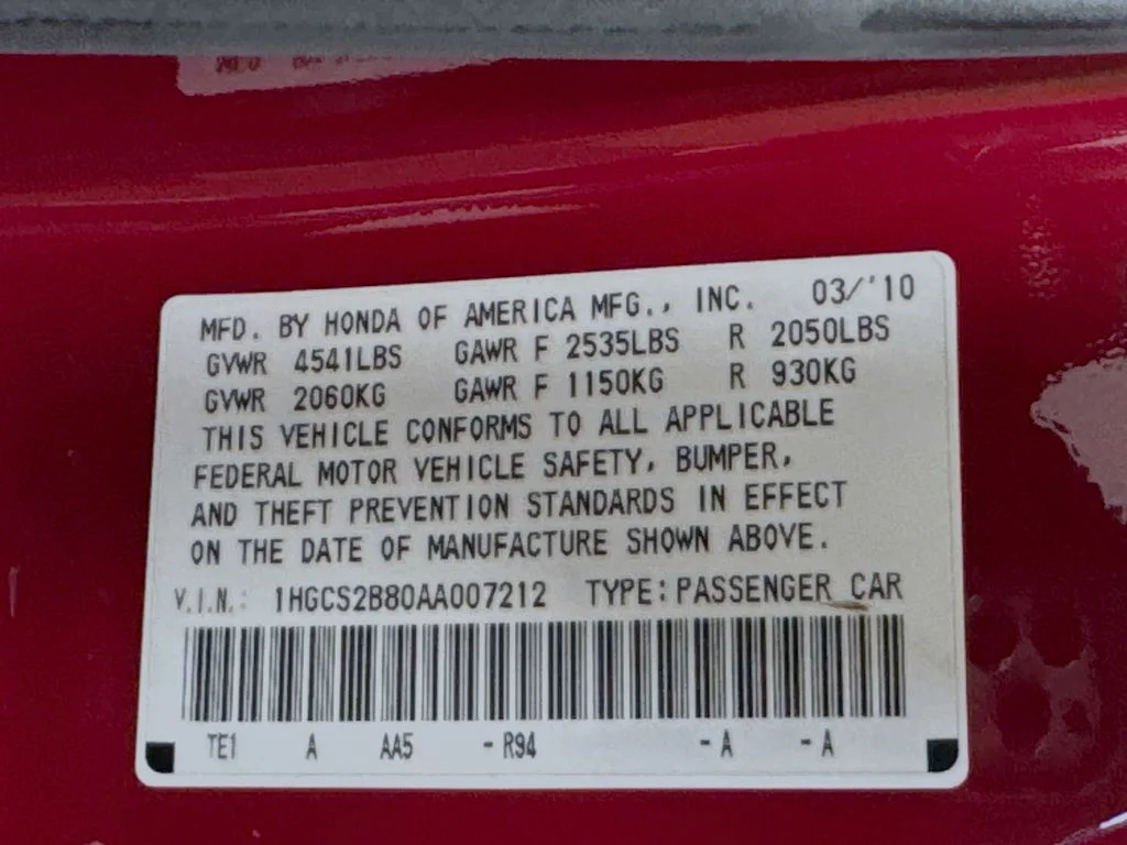 Used 2010 Red Honda EX-L image 38