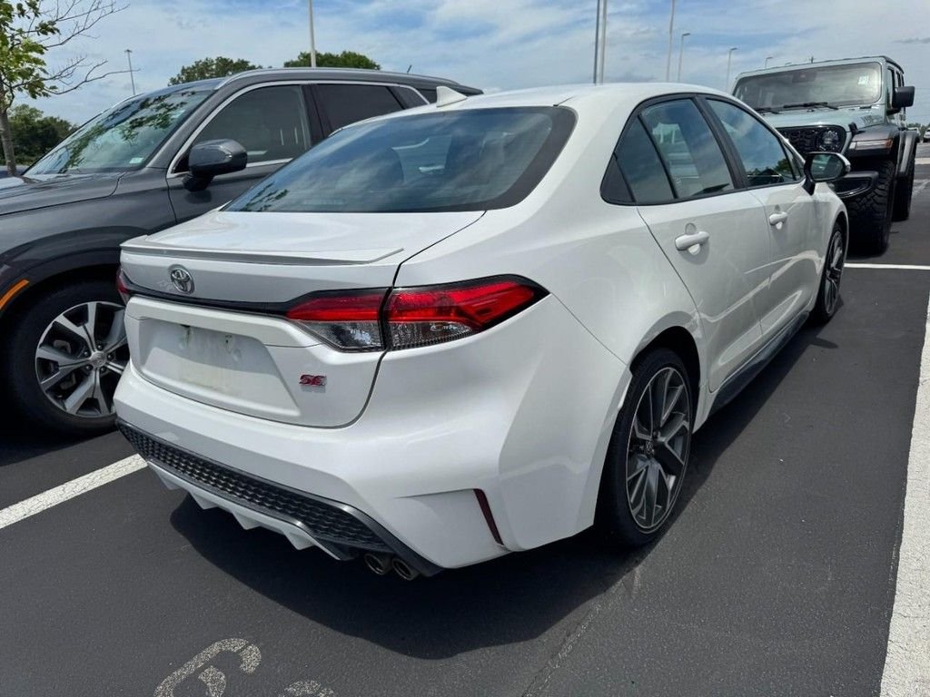 Used 2021 White Toyota SE image 2