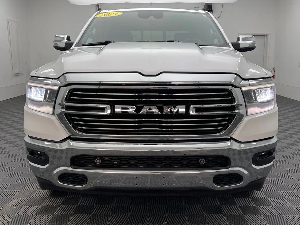 Used 2023 Ivory White Tri-Coat Pearlcoat Ram Laramie image 12