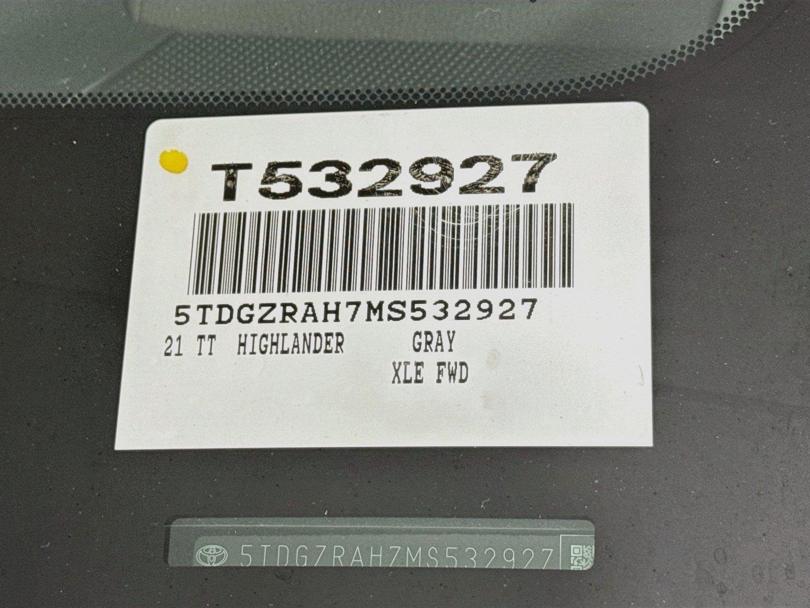 Certified Used 2021 Magnetic Gray Metallic Toyota XLE image 49