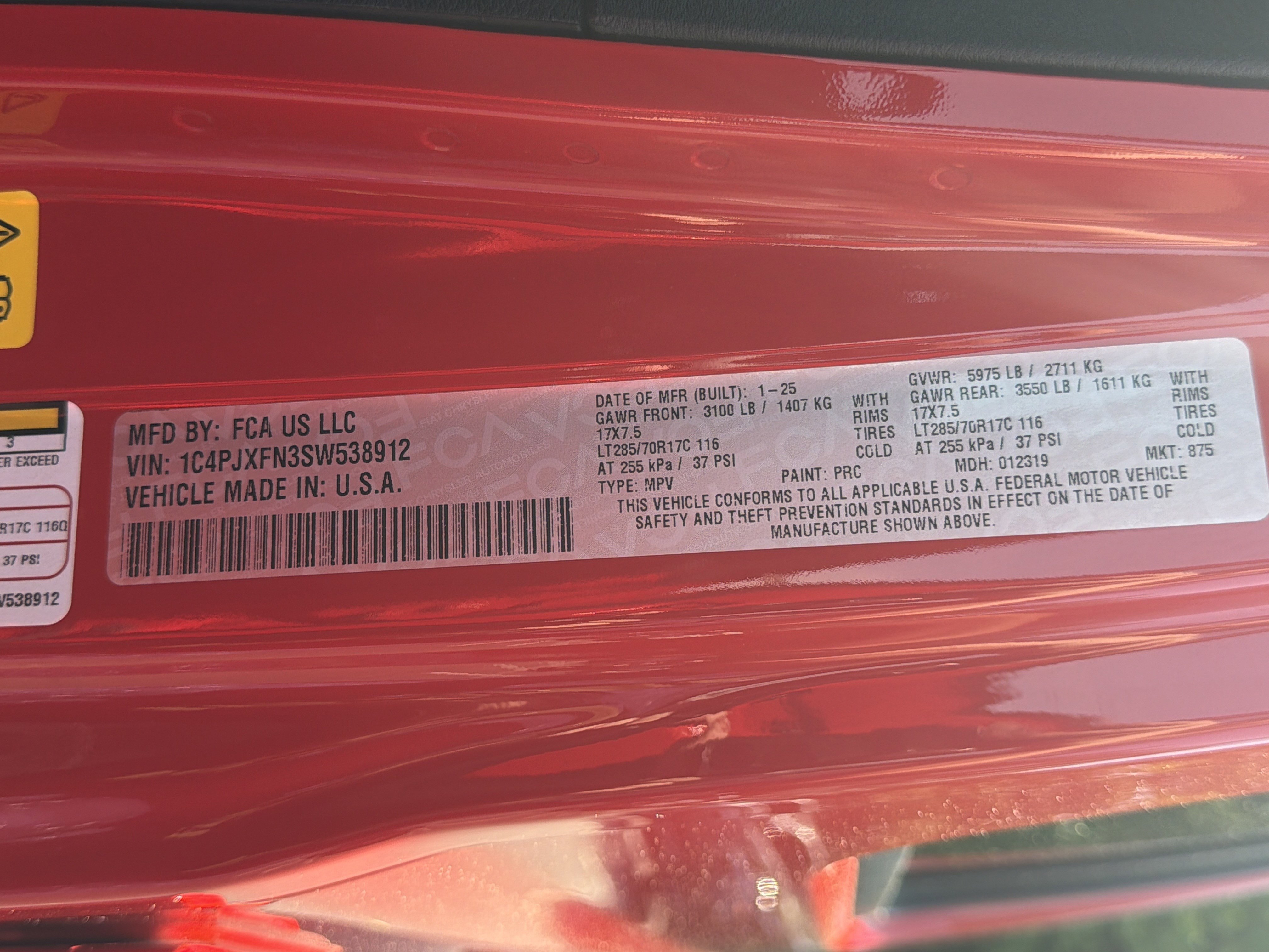 Used 2025 Firecracker Red Clearcoat Jeep Rubicon image 47