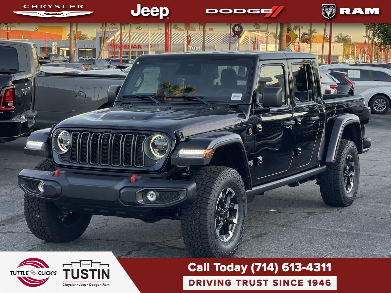 New 2026 Black Clearcoat Jeep Rubicon image 3