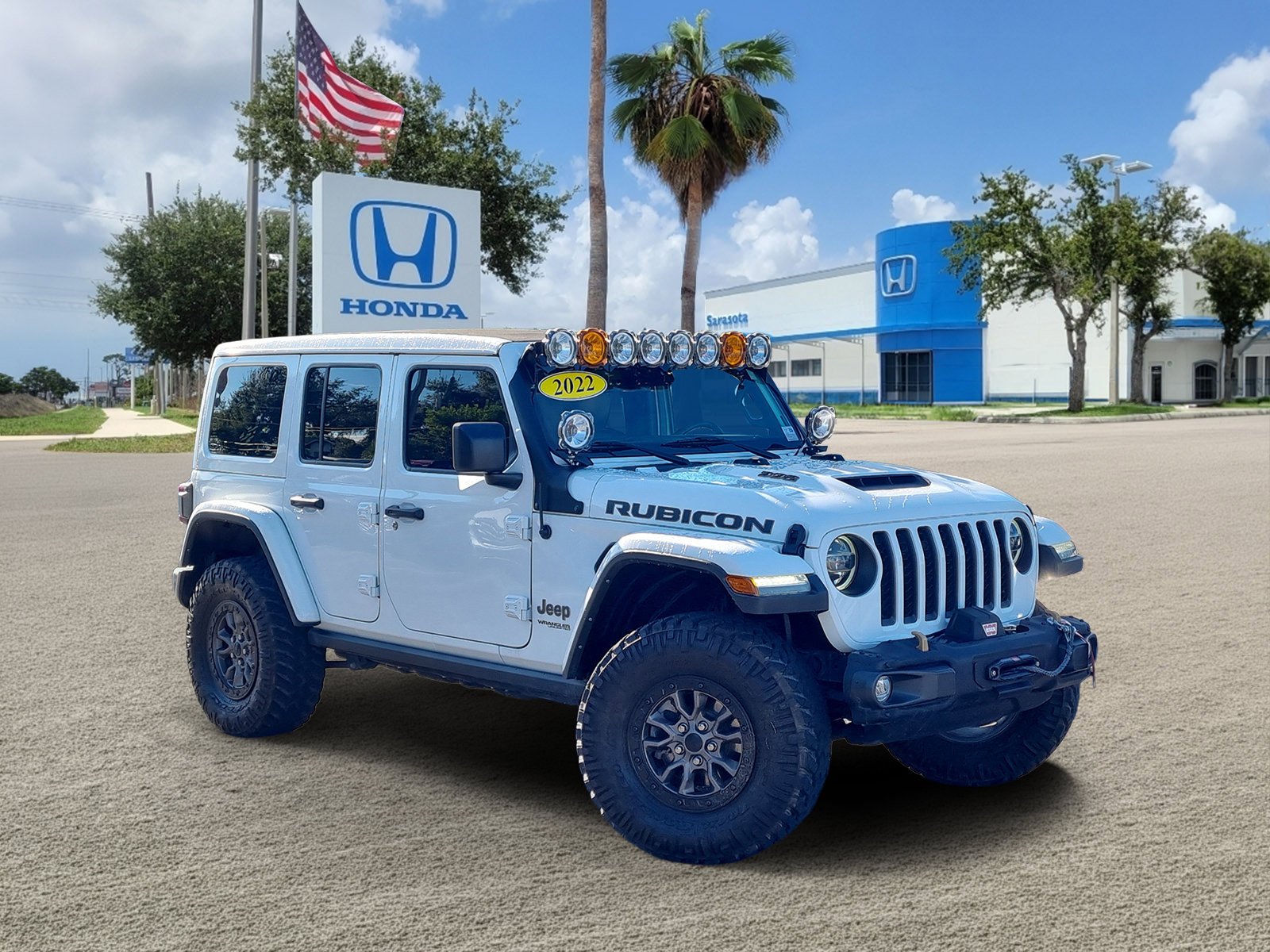 Used 2022 Bright White Clearcoat Jeep Unlimited Rubicon 392 image 1