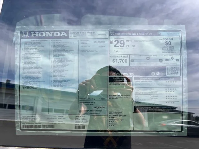 New 2026 Meteorite Gray Metallic Honda EX image 31