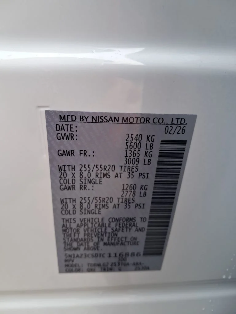 New 2026 White Nissan SL image 31