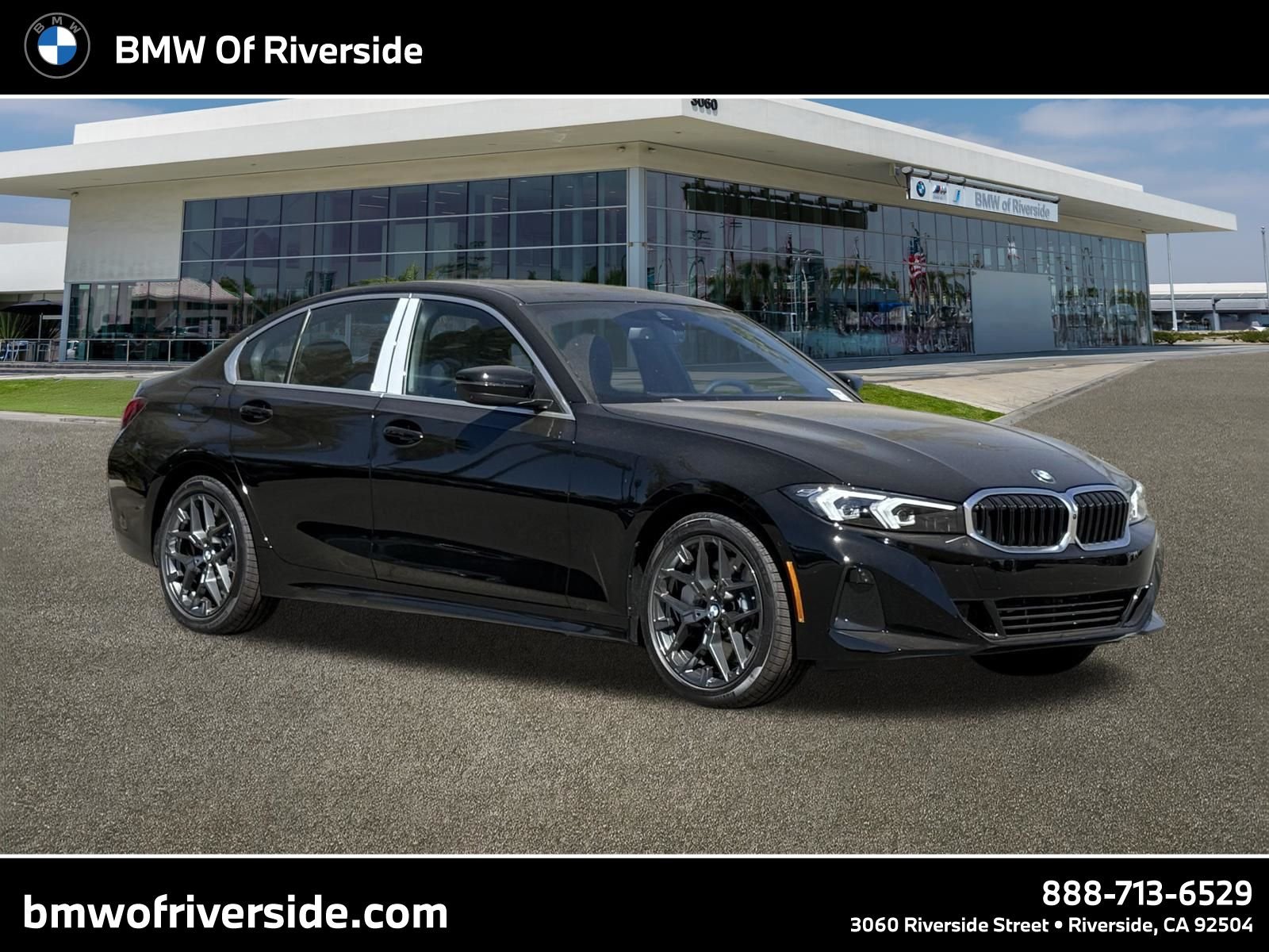 New 2026 Jet Black BMW 330i image 1