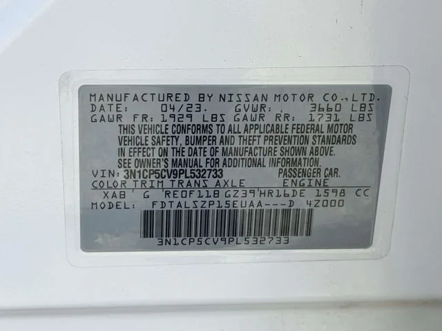 Used 2023 White Nissan SV image 26