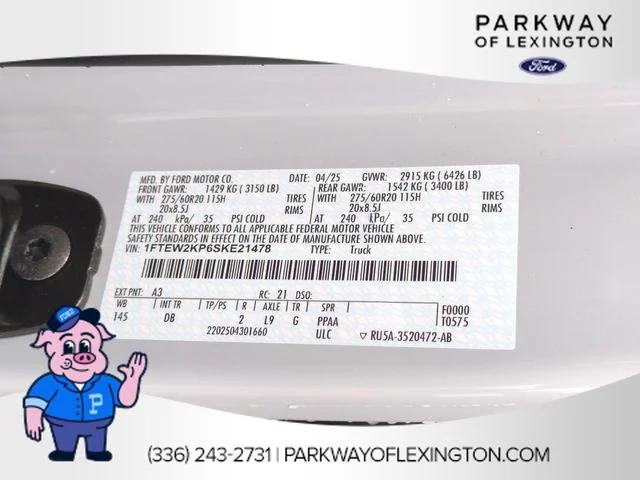 Used 2025 White Ford STX image 34