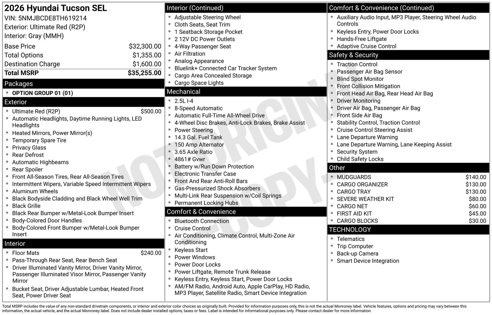 2026 Hyundai Tucson SEL - Photo 8