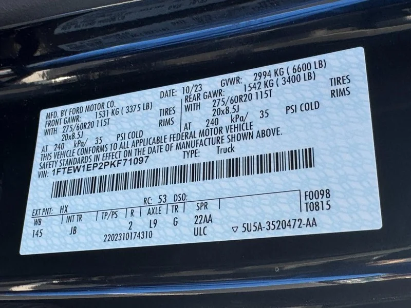 Used 2023 Antimatter Blue Metallic Ford XL image 21