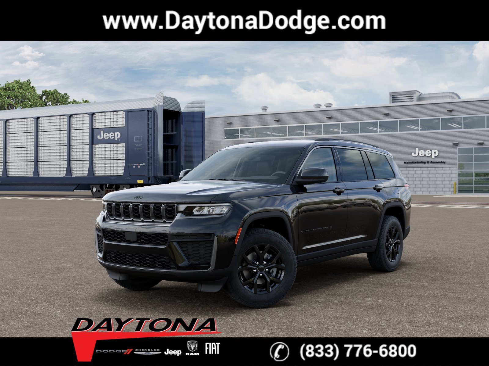 New 2026 Diamond Black Crystal Pearlcoat Jeep Laredo Altitude image 1