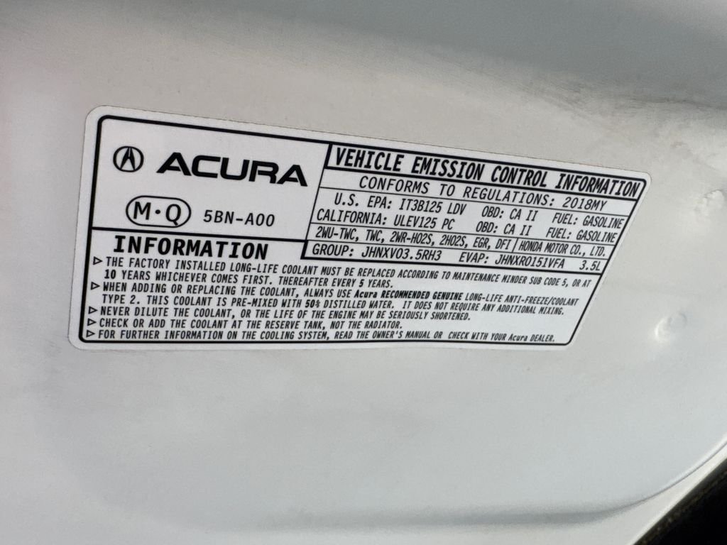 Used 2018 White Diamond Pearl Acura 3.5L image 9