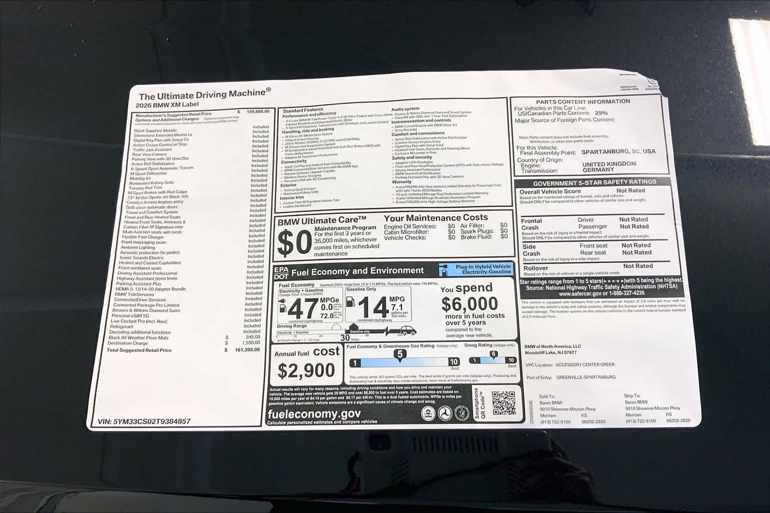 New 2026 Black Sapphire Metallic BMW Label image 22