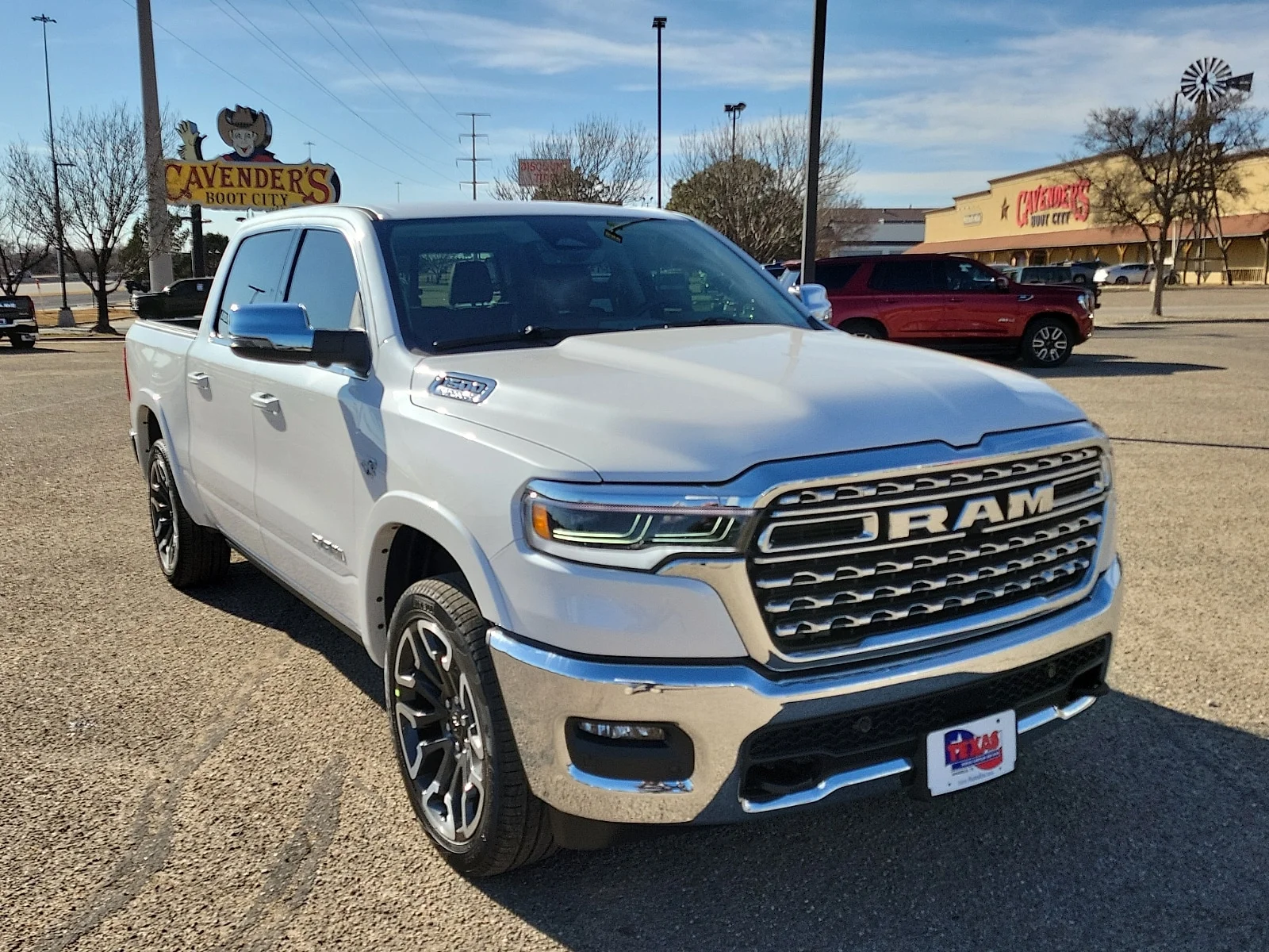 New 2026 Bright White Ram LIMITED LONGHORN CREW CAB 4X4 5
