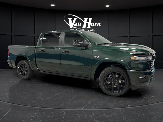 New 2026 Serrano-Green Metallic Exterior Paint RAM Laramie image 1