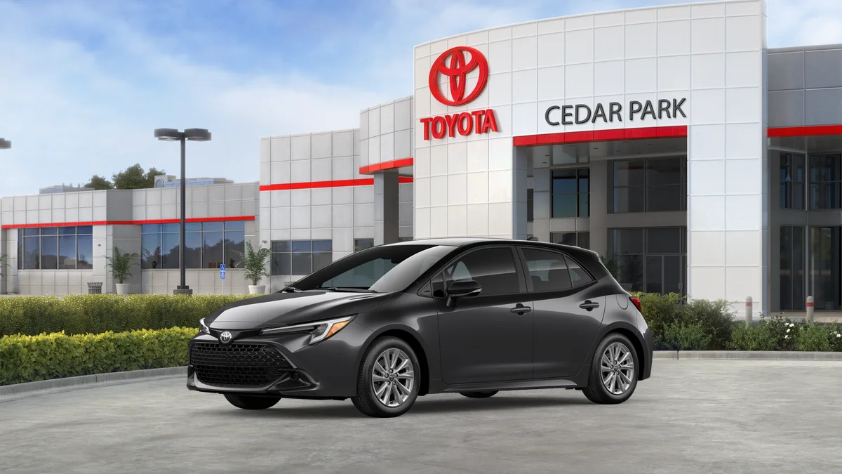 New 2026 Magnetic Gray Metallic with Midnight Black Metallic roof Toyota SE image 2