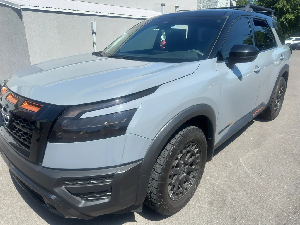 Used 2024 Solid Gray/Super Black Nissan Rock Creek image 3